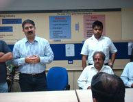 Rishi Raj thanking Rao Foundation